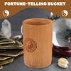Abaodam I Ching Divination Tube Fortune-Telling Game Bucket with Chinese Copper Coins for Buddhist Prop and Family Fun 3.93X2.75X2.75 Inch view 3