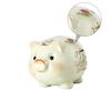 Abaodam Adorable Piggy Bank Coin Saving Pot Ceramic Money Box for Adults Cute Pig Shape Design for Home Decor Birthdays and Special Occasions view 3