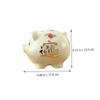 Abaodam Adorable Piggy Bank Coin Saving Pot Ceramic Money Box for Adults Cute Pig Shape Design for Home Decor Birthdays and Special Occasions view 4