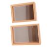 2pcs Wood Piggy Bank Photo Frame Wooden Bank and Picture Holder Multi-Functional Money Saving Box for Boys and Girls and Adults Compact Design for Home Decor view 1