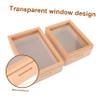 2pcs Wood Piggy Bank Photo Frame Wooden Bank and Picture Holder Multi-Functional Money Saving Box for Boys and Girls and Adults Compact Design for Home Decor view 4