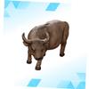 Abaodam Creative Buffalo Coin Bank Artistic Resin Storage Jar for Boy Girl Brown Cartoon Money Pot for Savings Birthday Boy Girl view 2