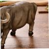 Abaodam Creative Buffalo Coin Bank Artistic Resin Storage Jar for Boy Girl Brown Cartoon Money Pot for Savings Birthday Boy Girl view 4