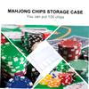 FAVOMOTO 2pcs Poker Chips Tray Poker Chips Organizer Box Storage Containers Lids Storage view 4