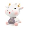 Abaodam Adorable Cow-Shaped Boy Girl Saving Pot Unbreakable Coin Bank for Boy Girl for Birthdays and Festive Occasions Fun and Decorative Money Storage Jar Gray Color view 1
