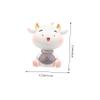 Abaodam Adorable Cow-Shaped Boy Girl Saving Pot Unbreakable Coin Bank for Boy Girl for Birthdays and Festive Occasions Fun and Decorative Money Storage Jar Gray Color view 2