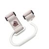 Hohopeti Stroller Hook Clips Heavy-Duty Aluminum Stroller Hanger for Diaper Bags Purse Shopping Convenient Accessory for Parents The Go White Belt Silver Hook view 1