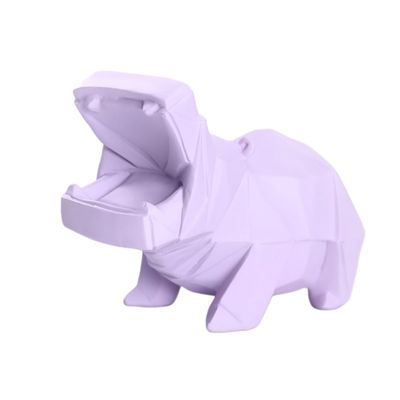 Abaodam Hippo Piggy Bank Decorative Money Box for Boys and Girls Creative Household Adornment Encourages Saving Cute Design for Desktop Decoration