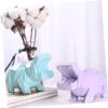Abaodam Hippo Piggy Bank Decorative Money Box for Boys and Girls Creative Household Adornment Encourages Saving Cute Design for Desktop Decoration view 2