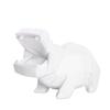Abaodam Hippo-Shaped Money Box for Creative Desktop Ornament White Saving Pot for Household Adornment Encourages Saving with Cute Design view 1
