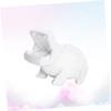 Abaodam Hippo-Shaped Money Box for Creative Desktop Ornament White Saving Pot for Household Adornment Encourages Saving with Cute Design view 2
