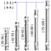2Pcs Vgoohobby 2mm 3mm 4mm Metal RC Drive Shaft CVD Driveshaft Compatible with WLtoys Axial MN Model WPL Tamiya 1/24 1/18 1/16 1/14 1/12 RC Military Crawler Car Tractor Truck (42-55mm 3-3) view 2