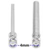 2Pcs Vgoohobby 2mm 3mm 4mm Metal RC Drive Shaft CVD Driveshaft Compatible with WLtoys Axial MN Model WPL Tamiya 1/24 1/18 1/16 1/14 1/12 RC Military Crawler Car Tractor Truck (75-105mm 4-4) view 4