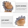 Abaodam Adorable Cartoon Lion Piggy Bank for Boy Girl Resin Saving Pot for for Teaching Saving Habits and Room Decor Great Birthdays and Special Occasions view 3