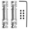 2Pcs Vgoohobby 2mm 3mm 4mm Metal RC Drive Shaft CVD Driveshaft Compatible with WLtoys Axial MN Model WPL Tamiya 1/24 1/18 1/16 1/14 1/12 RC Military Crawler Car Tractor Truck (30-36mm 2-2) view 1