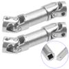 2Pcs Vgoohobby 2mm 3mm 4mm Metal RC Drive Shaft CVD Driveshaft Compatible with WLtoys Axial MN Model WPL Tamiya 1/24 1/18 1/16 1/14 1/12 RC Military Crawler Car Tractor Truck (30-36mm 2-2) view 3