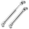 2Pcs Vgoohobby 2mm 3mm 4mm Metal RC Drive Shaft CVD Driveshaft Compatible with WLtoys Axial MN Model WPL Tamiya 1/24 1/18 1/16 1/14 1/12 RC Military Crawler Car Tractor Truck (60-80mm 4-4) view 3