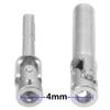 2Pcs Vgoohobby 2mm 3mm 4mm Metal RC Drive Shaft CVD Driveshaft Compatible with WLtoys Axial MN Model WPL Tamiya 1/24 1/18 1/16 1/14 1/12 RC Military Crawler Car Tractor Truck (50-65mm 4-4) view 4
