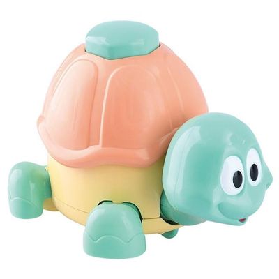 Playgo Press and Go Turtle Running Turtle Green Plastic