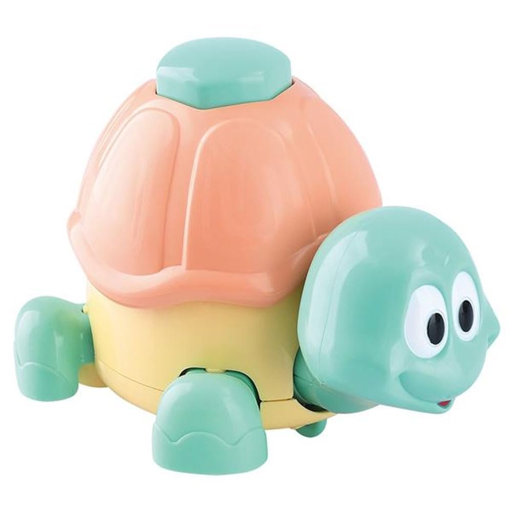 Playgo Press and Go Turtle Running Turtle Green Plastic
