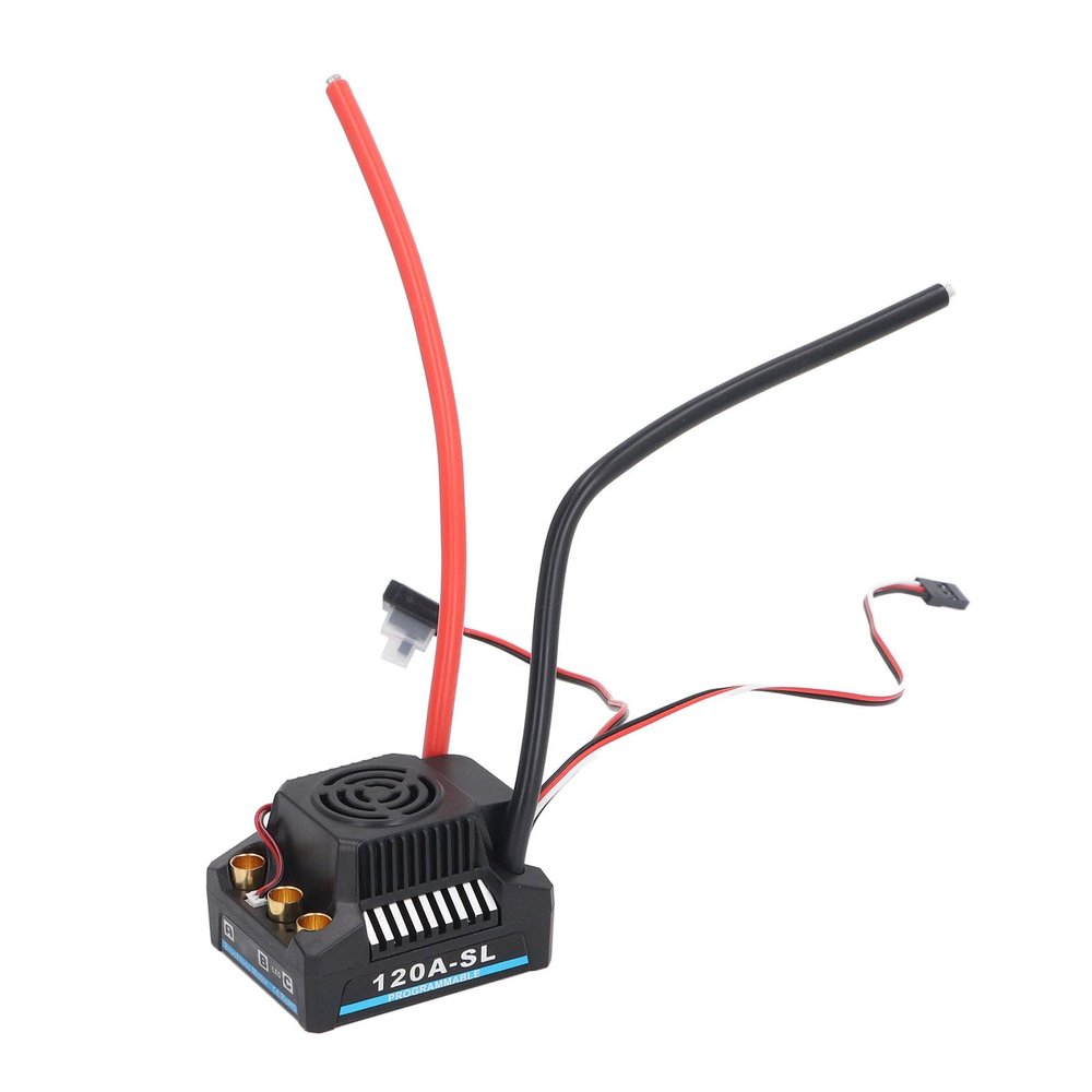Alomejor 120A Brushless ESC High Performance RC Electronic Speed Controller for 1/8 1/10 Model Car