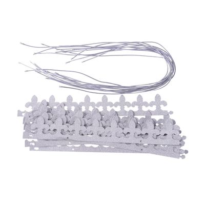 Alipis Shiny Silver Birthday Hat Set 12 Paper Crowns Perfect Party Decoration for Boys and Girls Adults