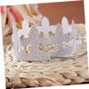 Alipis Shiny Silver Birthday Hat Set 12 Paper Crowns Perfect Party Decoration for Boys and Girls Adults view 4