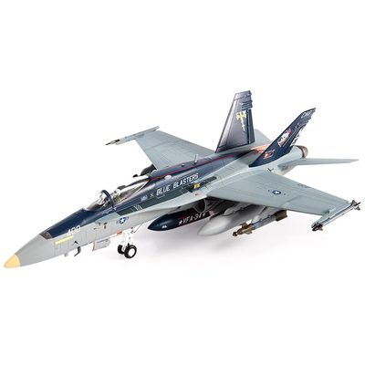 Motor city classics JC Wings | 1:72 Scale Model Military Aircrafts | F/A-18C Hornet, U.S. Navy, VFA-34 Blue Blasters, The Last Cruise, 2018 | Model JCW-72-F18-018