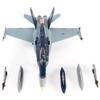 Motor city classics JC Wings | 1:72 Scale Model Military Aircrafts | F/A-18C Hornet, U.S. Navy, VFA-34 Blue Blasters, The Last Cruise, 2018 | Model JCW-72-F18-018 view 2