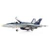 Motor city classics JC Wings | 1:72 Scale Model Military Aircrafts | F/A-18C Hornet, U.S. Navy, VFA-34 Blue Blasters, The Last Cruise, 2018 | Model JCW-72-F18-018 view 4
