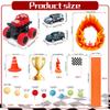 30PCS Truck Cake Decorations Truck Cake Toppers Red Blue Yellow Green Balls Race Car Cake Toppers for Truck Themed Racing Car Party Decorations Supplies view 2