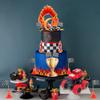 30PCS Truck Cake Decorations Truck Cake Toppers Red Blue Yellow Green Balls Race Car Cake Toppers for Truck Themed Racing Car Party Decorations Supplies view 3