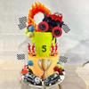30PCS Truck Cake Decorations Truck Cake Toppers Red Blue Yellow Green Balls Race Car Cake Toppers for Truck Themed Racing Car Party Decorations Supplies view 4