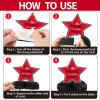 10PCS Graduation Decorations Class of 2025 Centerpieces, Congrats Grad Honeycomb Table Toppers for Graduation Party Favors, 2026 Graduation Party Decorations (10PCS, Red & Black) view 3