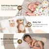ZURLEFY Animal Newborn Swaddle Blanket, Baby Receiving Blankets with Headband and Beanie Set for Boys Nursery Swaddle Wrap (61-09) view 3