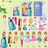 Daniel Axel Magnetic Dress Up Paper Doll,Magnet Princess Dress Up Dolls for Girls Ages 4-7 Kids,Travel Activities Road Trip Car Ride Interactive Learning Created Imagine Set Birthday Gift view 1