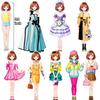 Daniel Axel Magnetic Dress Up Paper Doll,Magnet Princess Dress Up Dolls for Girls Ages 4-7 Kids,Travel Activities Road Trip Car Ride Interactive Learning Created Imagine Set Birthday Gift view 4