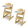4 Pieces High Chair Placemat Silicone, Clean and Hygienic, Suitable for Tripp Trapp High Chair Tray Cover (Pink+Grey+Khaki+Green) view 2