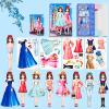 Daniel Axel Magnetic Dress Up Paper Doll,Magnet Princess Dress Up Dolls for Girls Ages 4-7 Kids,Travel Activities Road Trip Car Ride Interactive Learning Created Imagine Set Birthday Gift (G Set) view 1