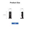 MOOKEENONE 5Pcs 1:87 Scale Model Railroad Traffic Light Signal Light, DC 3V Lights, 3-Lights Block Signal for Train Building Scenery Layout Decoration view 2