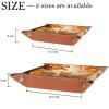 Autumn Fox Dice Tray PU Leather Dice Rolling Tray Folding Dice Holder for Dice Games, Like RPG, DND and Other Table Games view 4