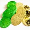 ccHuDE 120 Pcs 3.5cm St.Patrick's Day Shamrock Coins Cute Clover Coins Small Green Golden Coins Good Luck Coins Party Decoration Coins for Party Supplies view 2