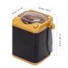 Electric Mini Washing Machine, Mini Simulation Washing Machine Cosmetic Tool Cleansing Machine Children Toy Gift, Gold view 3