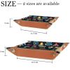 Amusement Park Pattern Dice Tray PU Leather Dice Rolling Tray Folding Dice Holder for Dice Games, Like RPG, DND and Other Table Games view 4