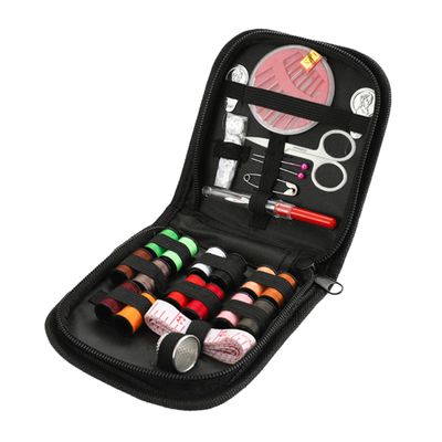 Tofficu 1set Portable Sewing Kit Set Mini Travel Sewing Supplies Thread Scissors Needles and Storage Pouch Essential Tools for Home and Travel Repairs Random Color