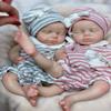 Abenduot 13Inch Full Body Silicone Baby Doll Can Open Mouth Handmade Realistic Newborn Baby Boy Dolls Anatomically Correct view 4