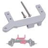 RC TRX4 Servo on Axle Mount,TRX4 SOA Mount 4-Link Suspension for 1/10 RC Crawler Car TRX-4 Aluminum Upgrade Parts (Silver) view 1