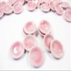 10x22mm Pink Round Plate Dish Dollhouse Miniature Ceramic Kitchenware Supply 16796 view 1