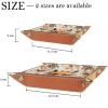 Autumn Leaves Fox Dice Tray PU Leather Dice Rolling Tray Folding Dice Holder for Dice Games, Like RPG, DND and Other Table Games view 4