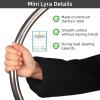 PRIOR FITNESS Mini Lyra Hoop Set, 17 Inch Small Aerial Hoop Kit, Circus Aerial Equipment, Stainless Steel Yoga for Home Fitness view 2